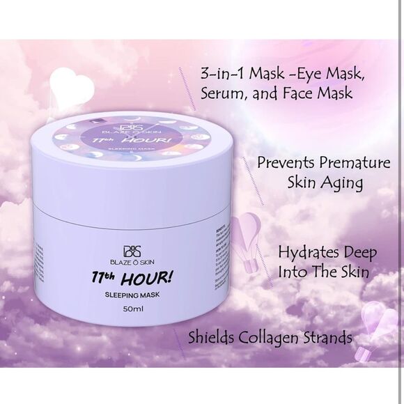 Moisturizer Facial Hydration Cream Sleeping Mask Hyaluronic Face Mask E2 - Picture 9 of 12
